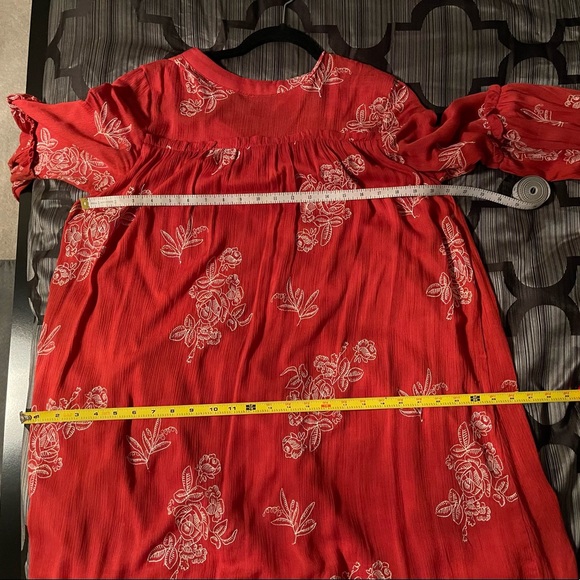 Lulu’s ‘No One Quite Like You’ Rust Orange Embroidered Shift Dress - Picture 10 of 16